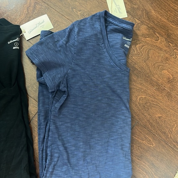 New 2 Universal Thread Women's Small Black & Blue Short Sleeve T-Shirt Dresses - Picture 2 of 10